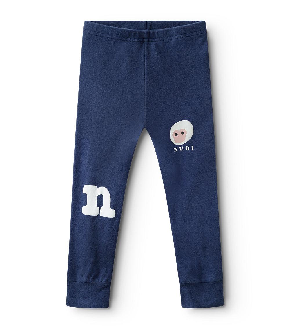 nununu monkey around leggings indigo
