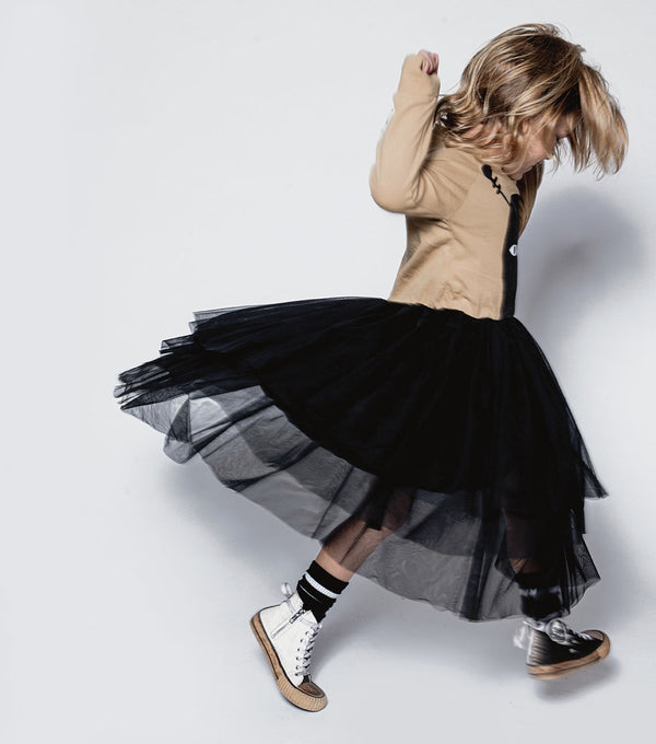 Nununu Mr. Dude Tulle Dress Gold