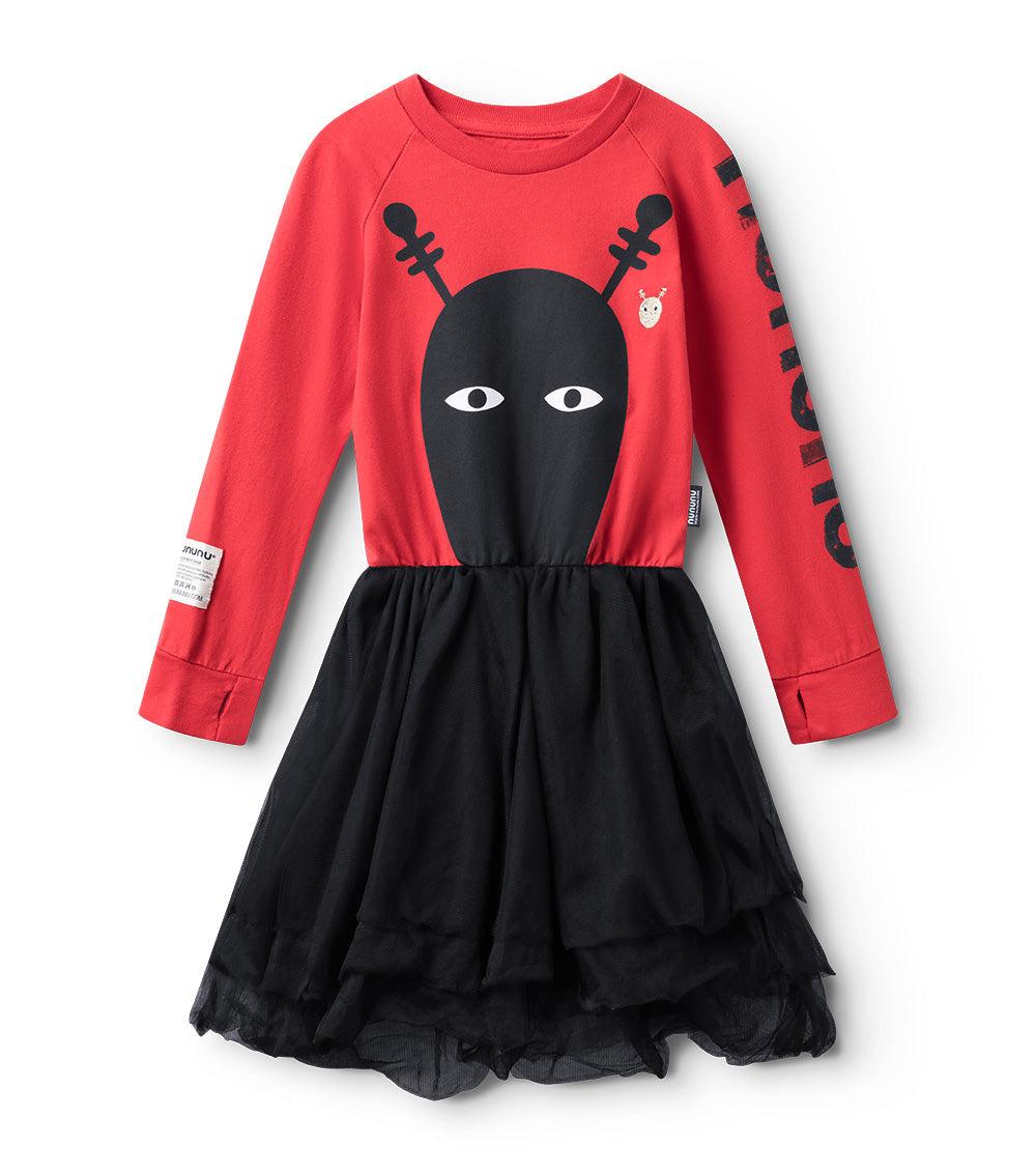 nununu mr. dude tulle dress red