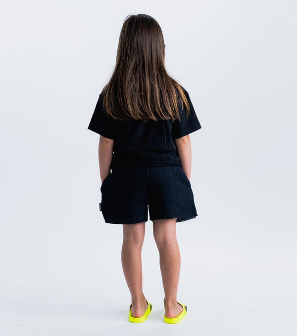 Nununu Muslin Beach Shorts Black