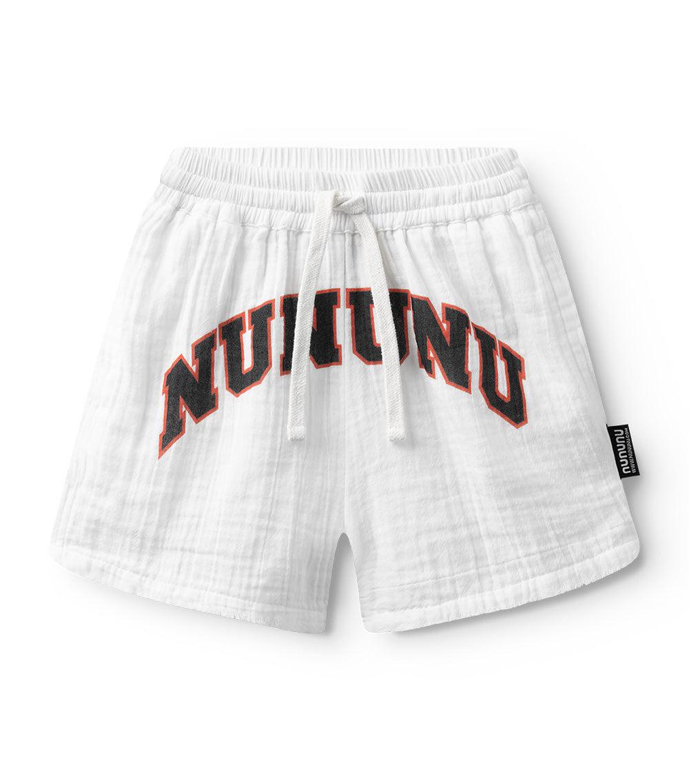 nununu muslin nununu shorts white