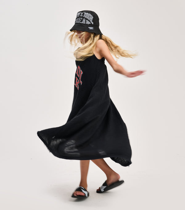 Nununu Muslin Summer Dress Black