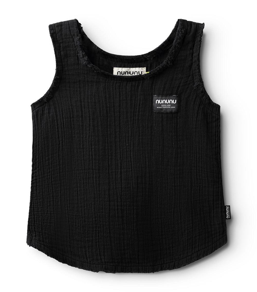 nununu muslin summer tank black