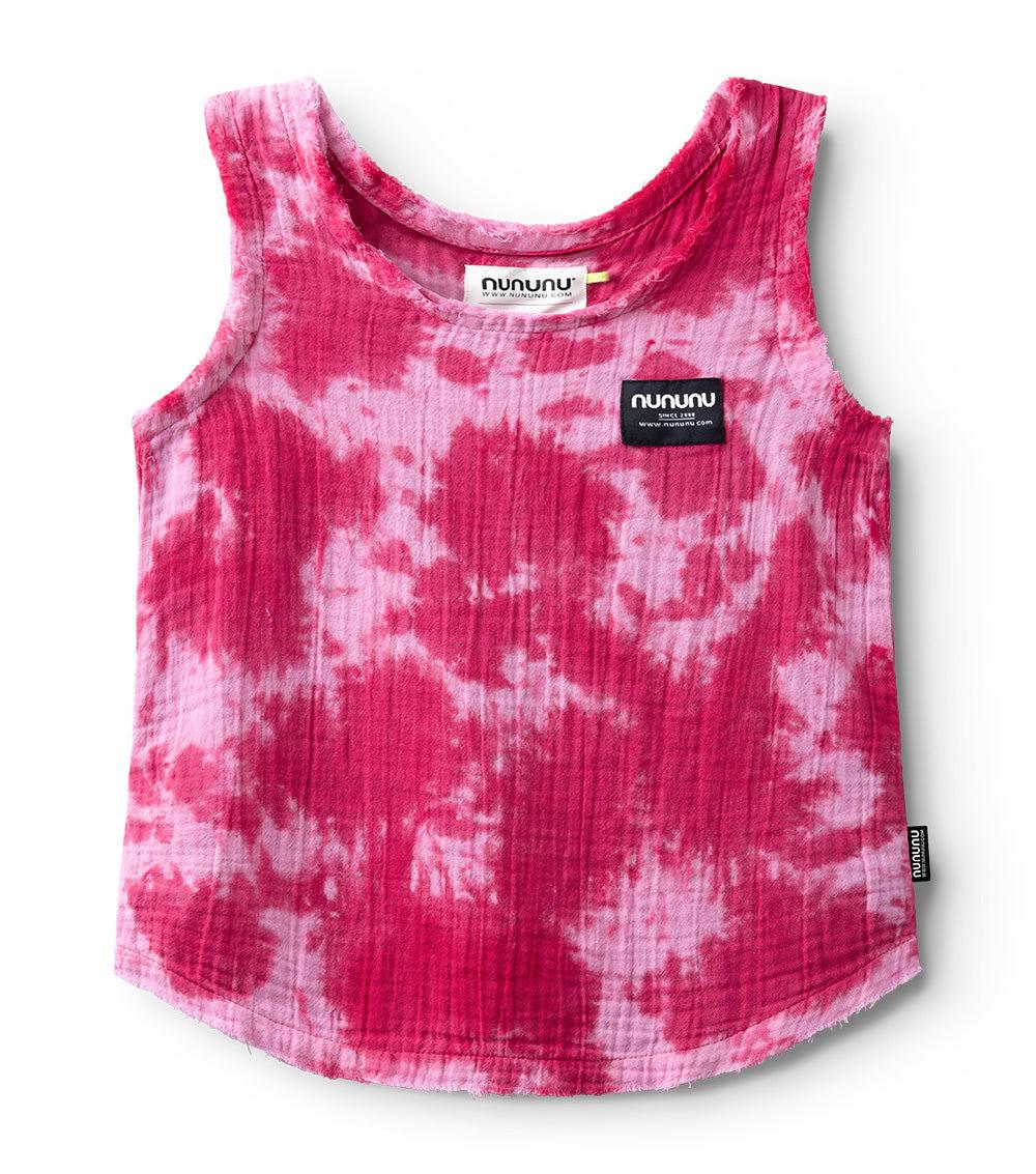 nununu muslin summer tank hot pink