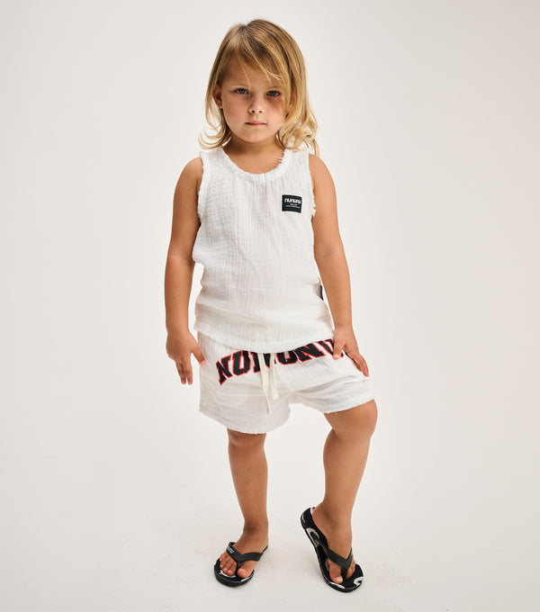 Nununu Muslin Summer Tank White