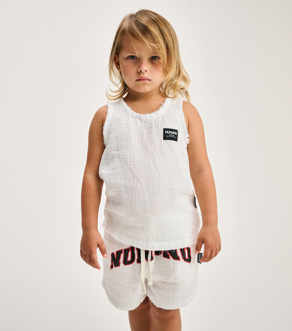 Nununu Muslin Summer Tank White