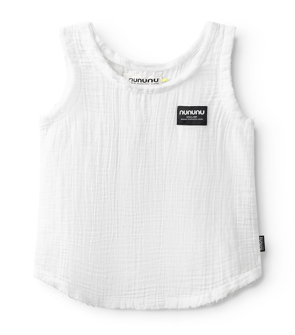nununu muslin summer tank white