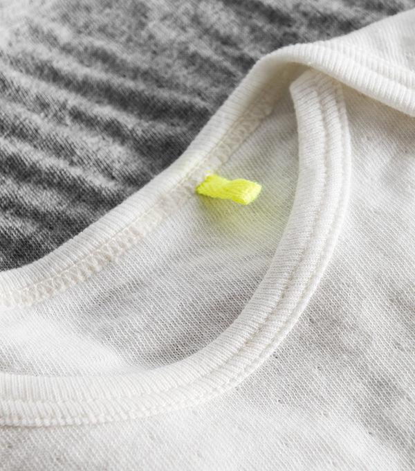 Nununu No Footed Overall White/heather Grey