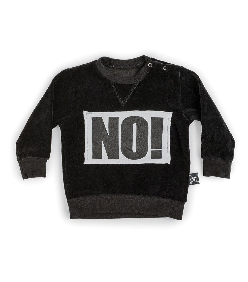 nununu no velvet sweatshirt black