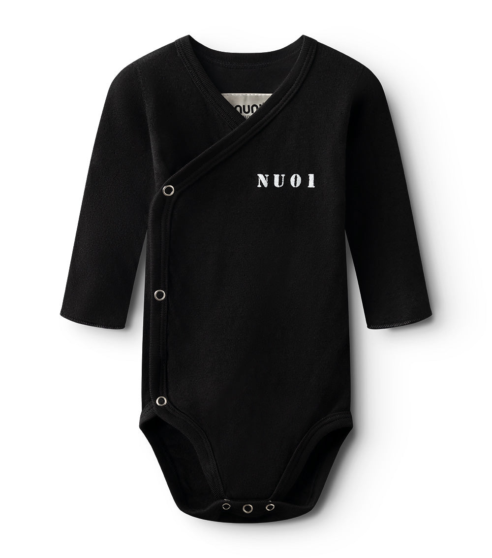 nununu nu01 envelope onesie black