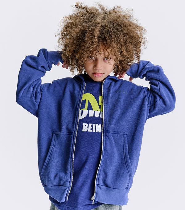 Nununu Nu01 Zip Hoodie Indigo