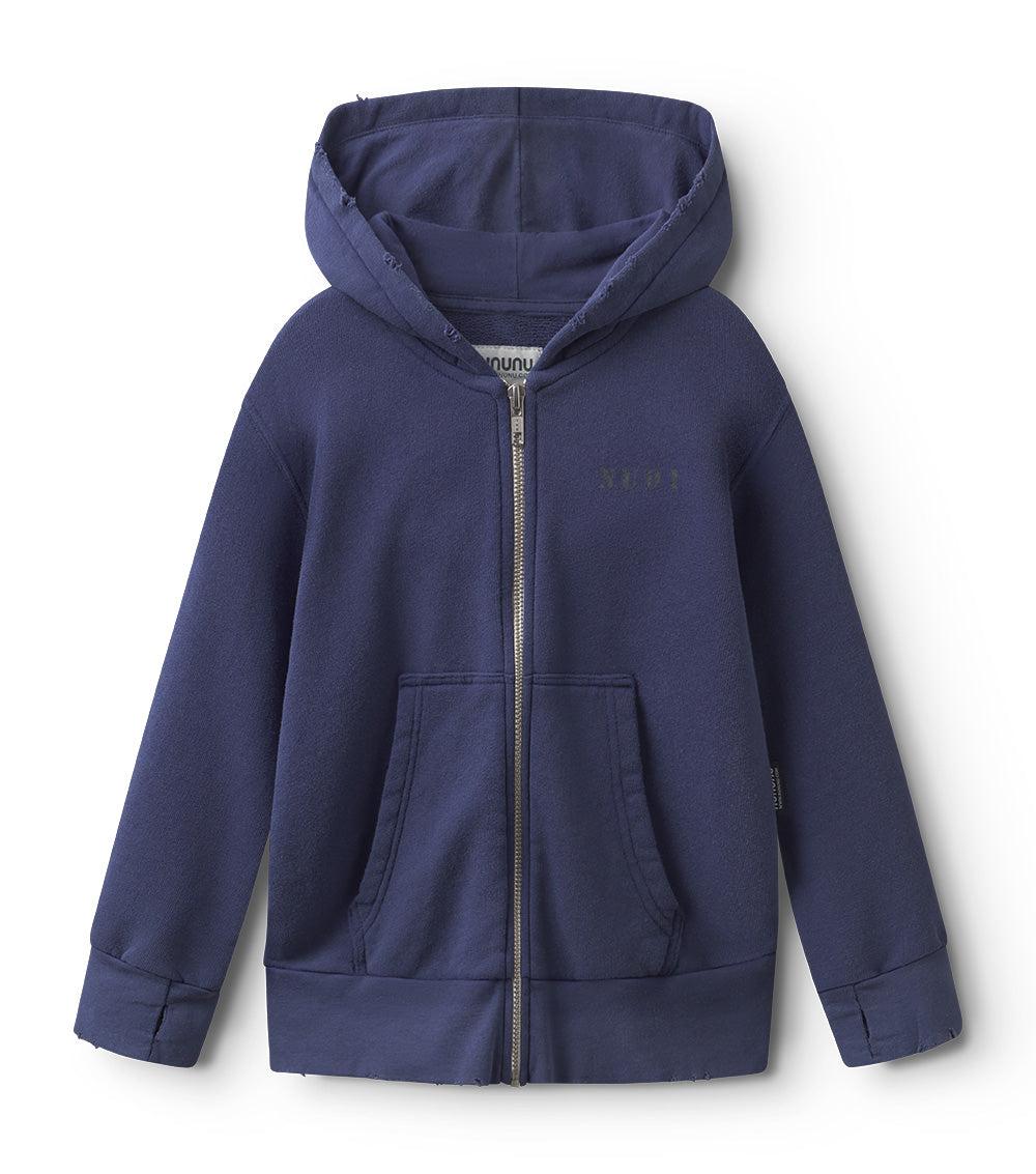 nununu nu01 zip hoodie indigo