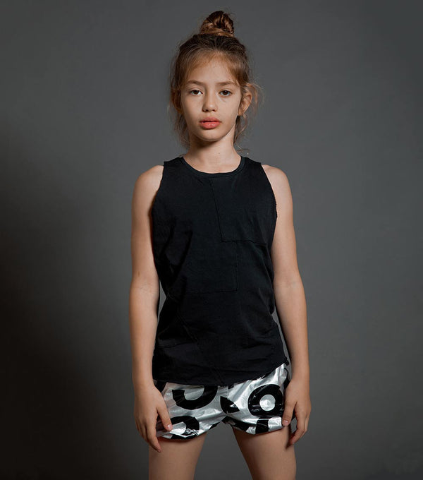 Nununu Numbered Nylon Yoga Shorts