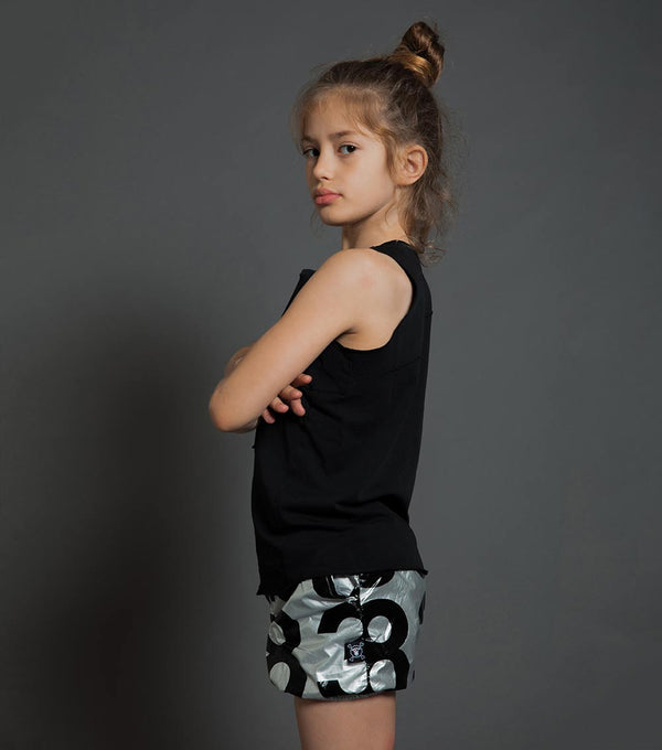 Nununu Numbered Nylon Yoga Shorts