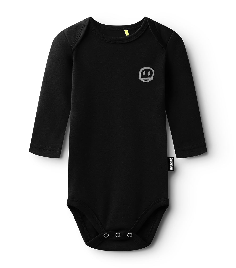 nununu nununu essential onesie black