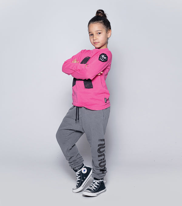 Nununu Nununu Raw Pants Dyed Grey