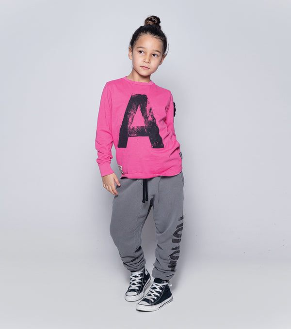 Nununu Nununu Raw Pants Dyed Grey