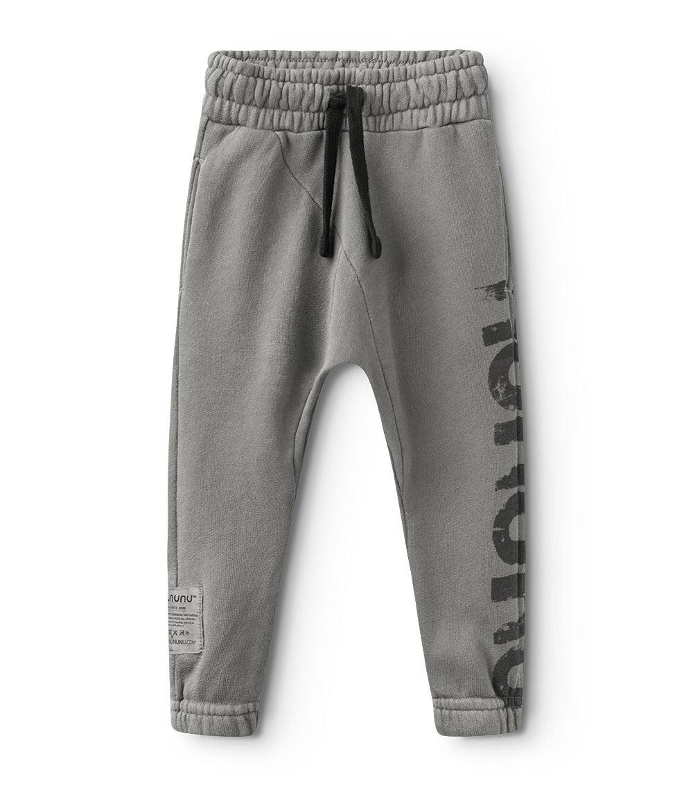 nununu nununu raw pants dyed grey