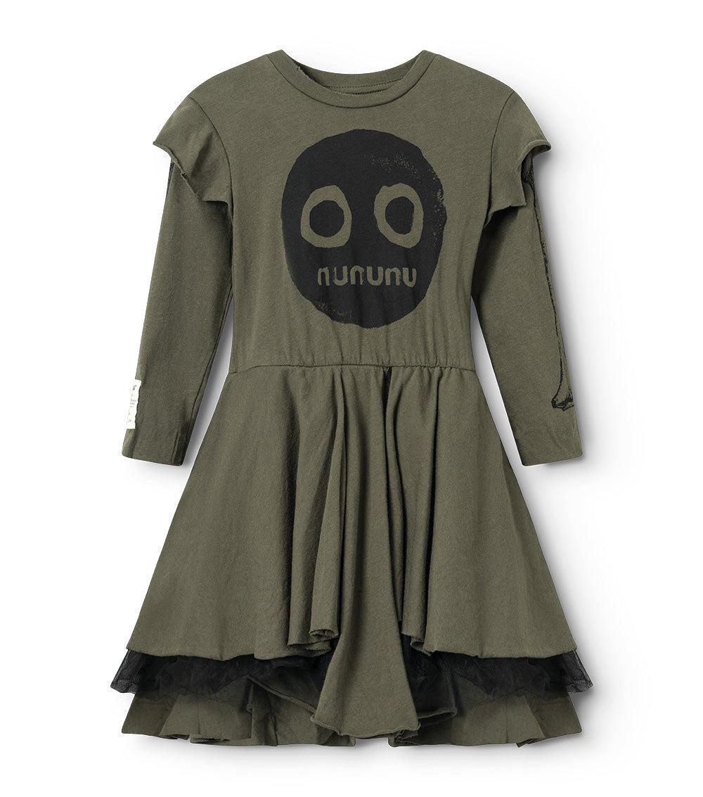 nununu nununu smile dress olive