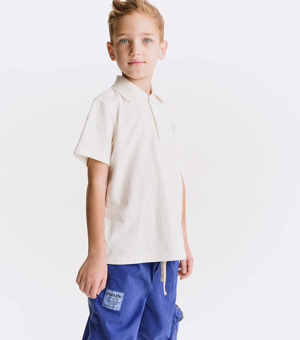 Nununu Old School Polo White