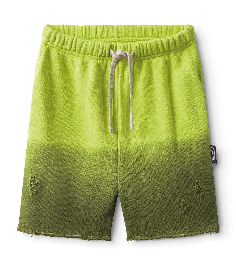 nununu ombre sweatshorts hot lime