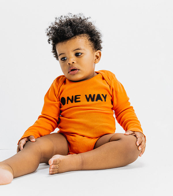 Nununu One Way Onesie Orange