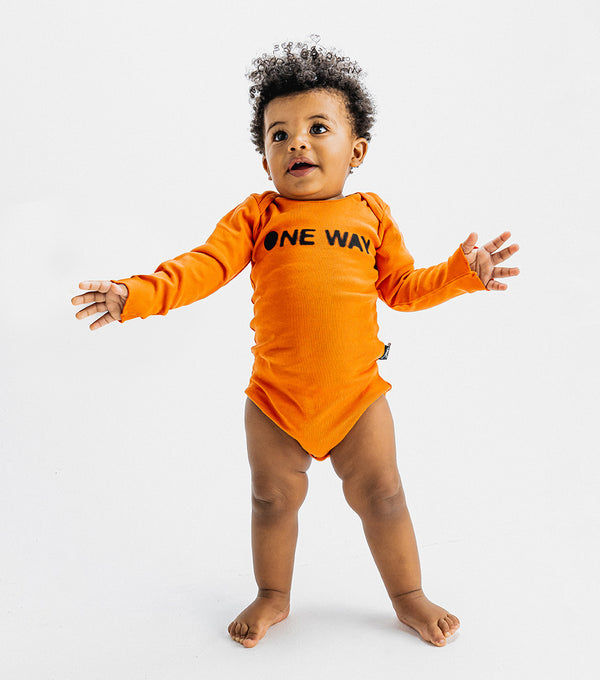 Nununu One Way Onesie Orange
