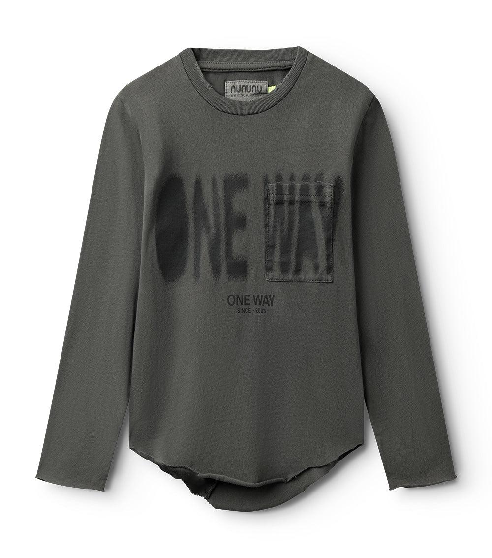 nununu one way shirt graphite