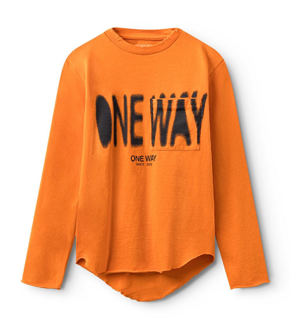 nununu one way shirt orange