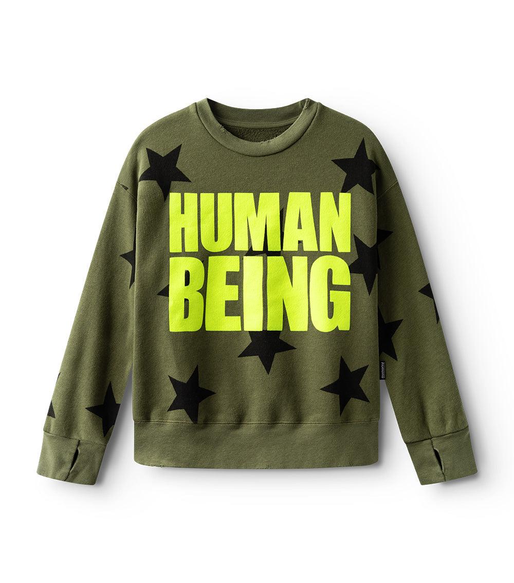 nununu only human sweatshirt olive