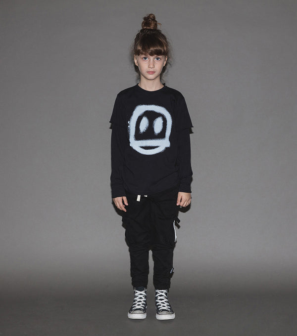 Nununu Patch Cargo Pants Black