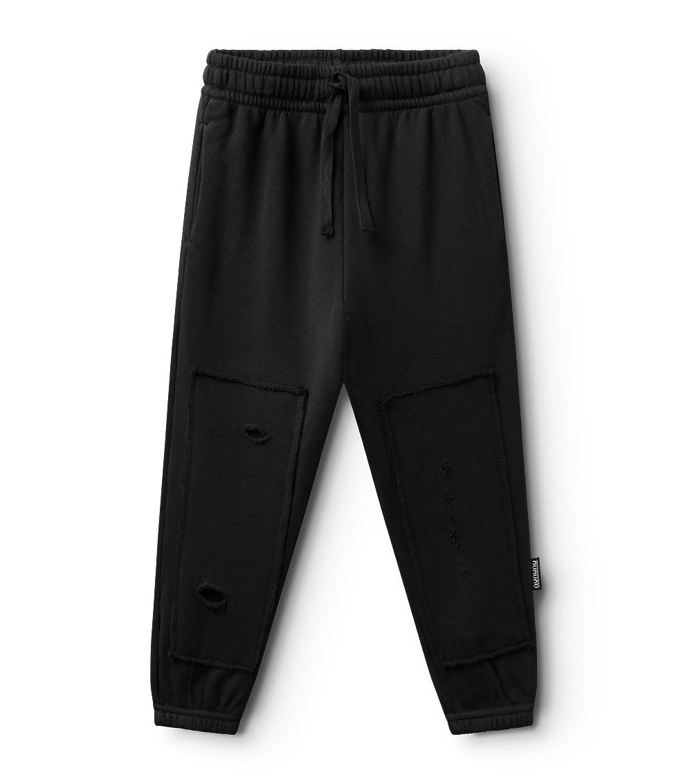 nununu patch sweatpants black