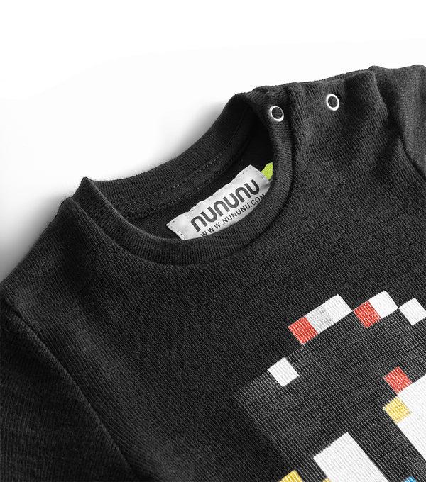 Nununu Pixel Skull Set Black