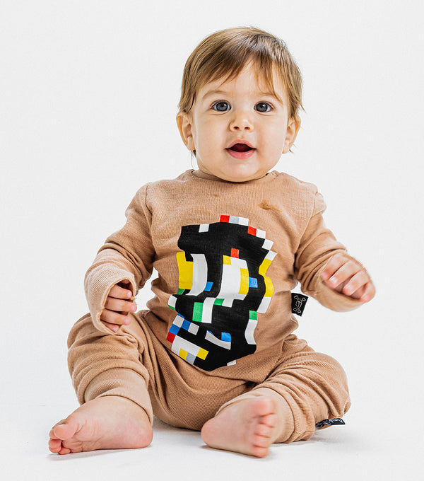 Nununu Pixel Skull Set Coffee