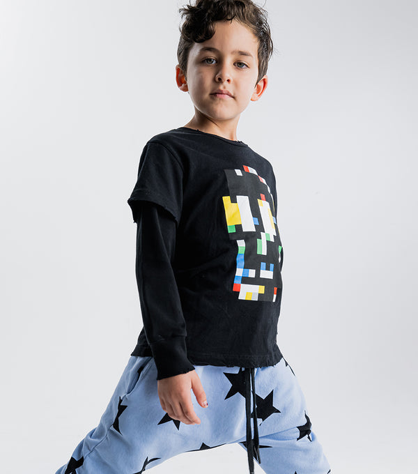 Nununu Pixel Skull Shirt Black