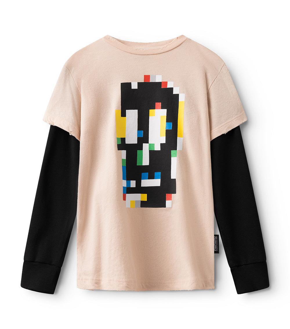 nununu pixel skull shirt nude
