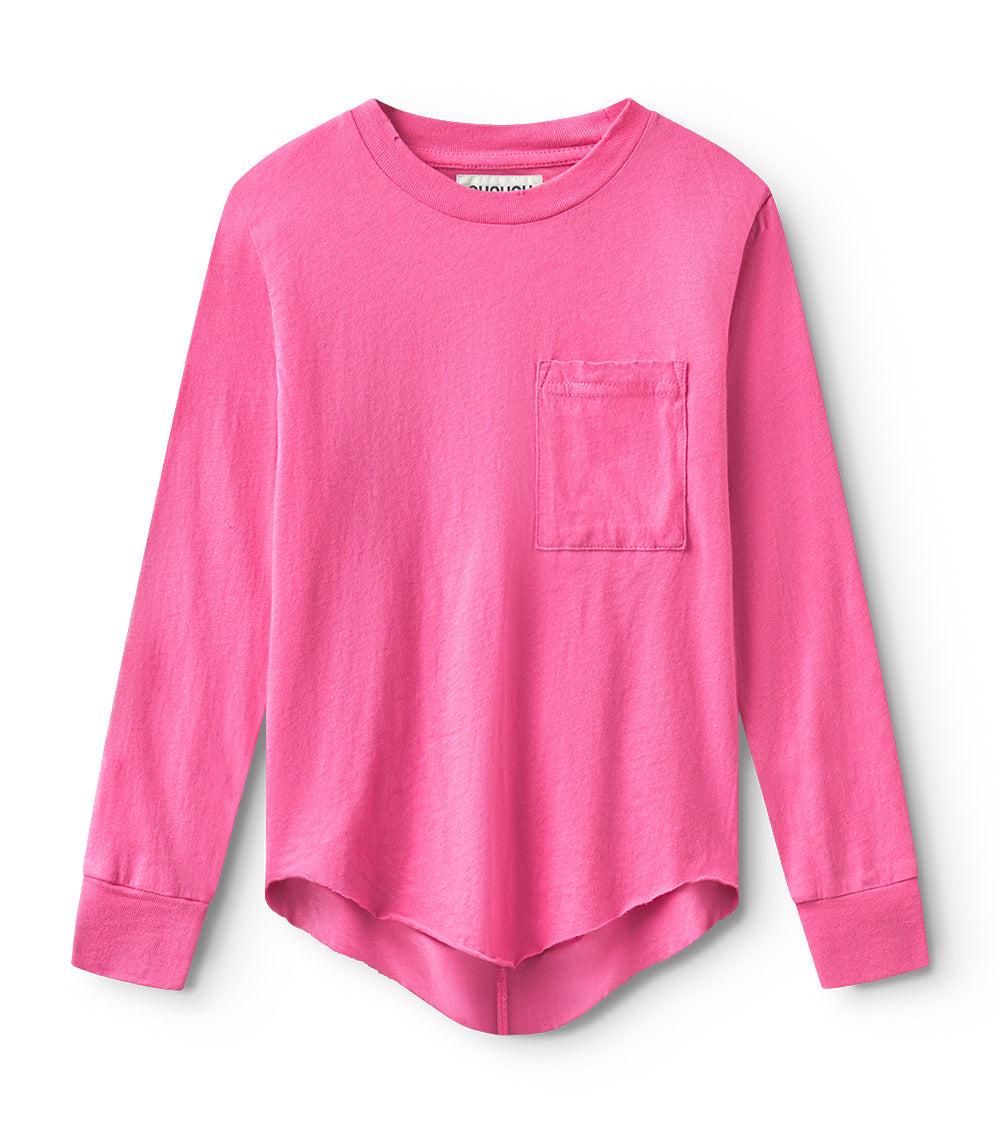 nununu pocket shirt hot pink