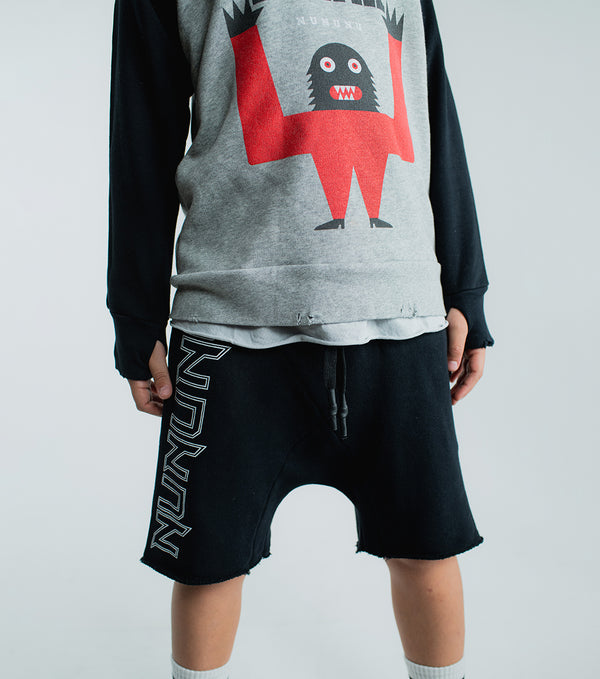 Nununu Rawk-nu-roll Sweatshorts Black