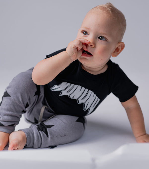 Nununu Rawk Onesie Black