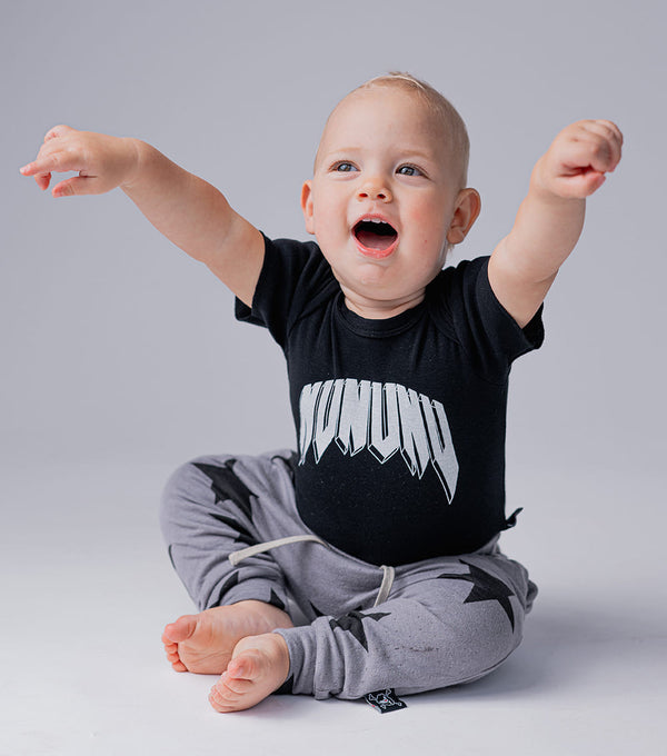 Nununu Rawk Onesie Black