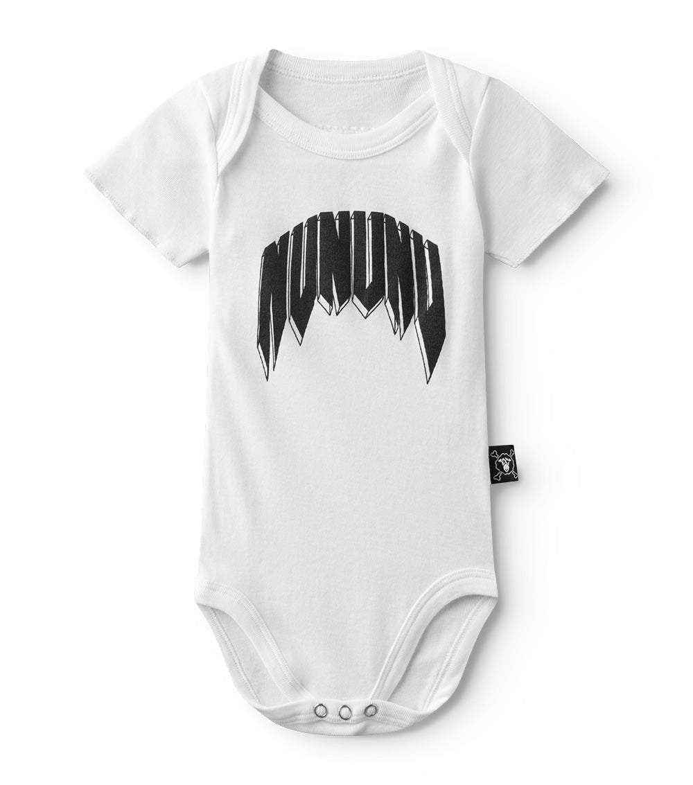 nununu rawk onesie white