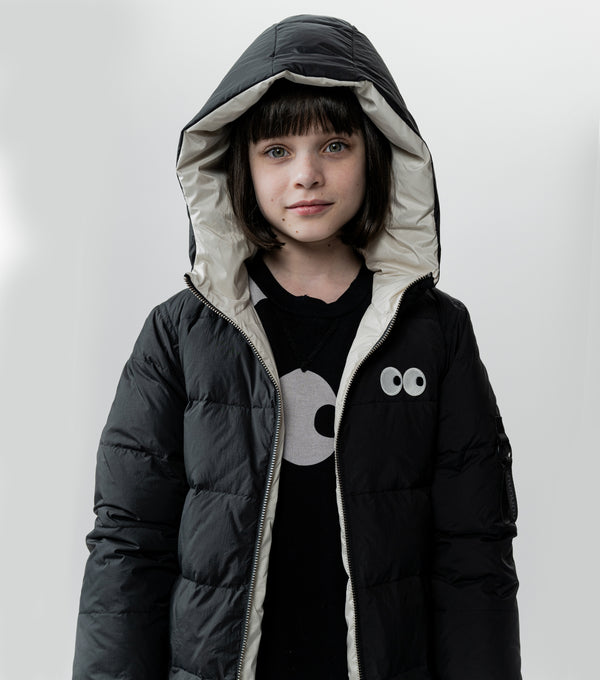 Nununu Reversible Side Eye Down Coat