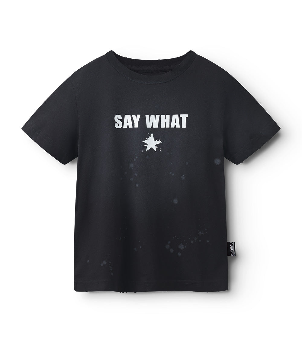 nununu say splash t-shirt black