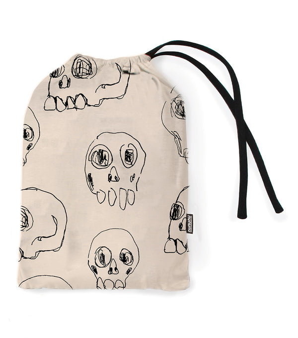 Nununu Scribbled Skulls Blanket