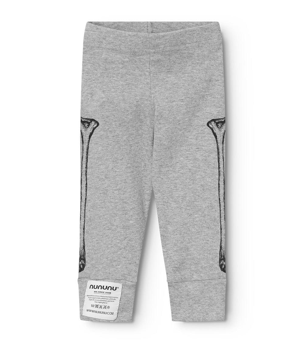 nununu side bone leggings heather grey