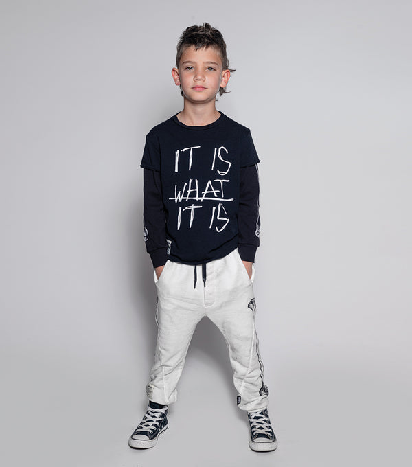 Nununu Side Bone Sweatpants Dirty Powder Pink