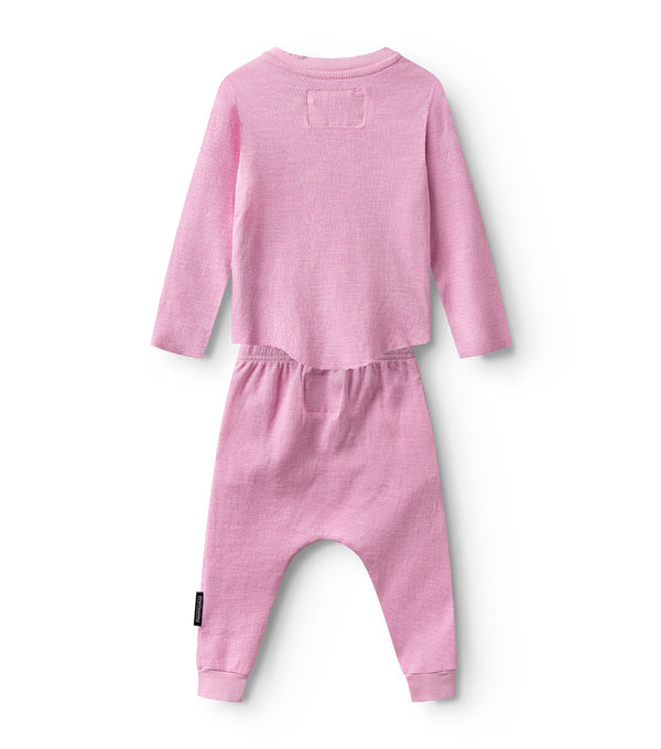 Nununu Side Eye Baby Set Super Pink