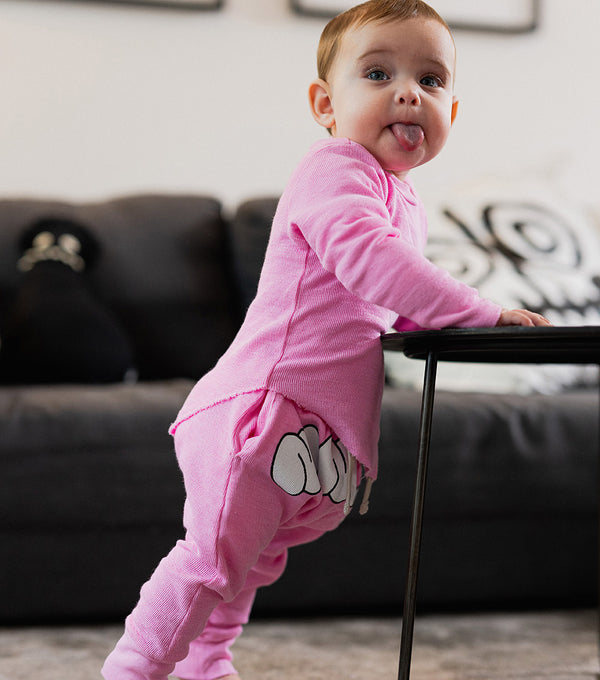 Nununu Side Eye Baby Set Super Pink