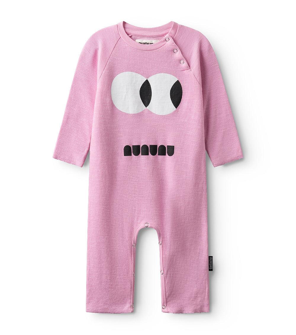 nununu side eye overall super pink