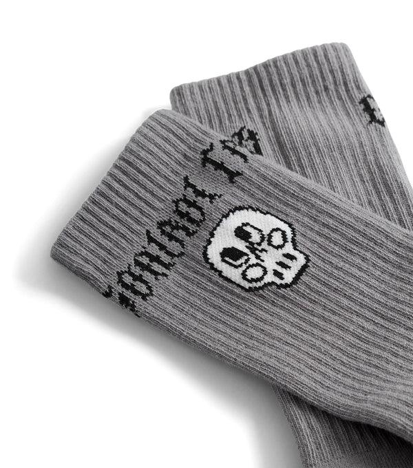 Nununu Silou Skull Socks Concrete